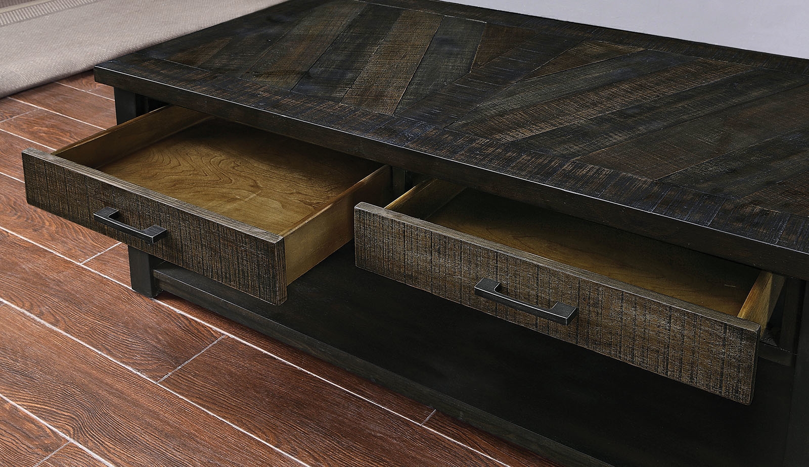 Rhymney Wood Storage Coffee Table