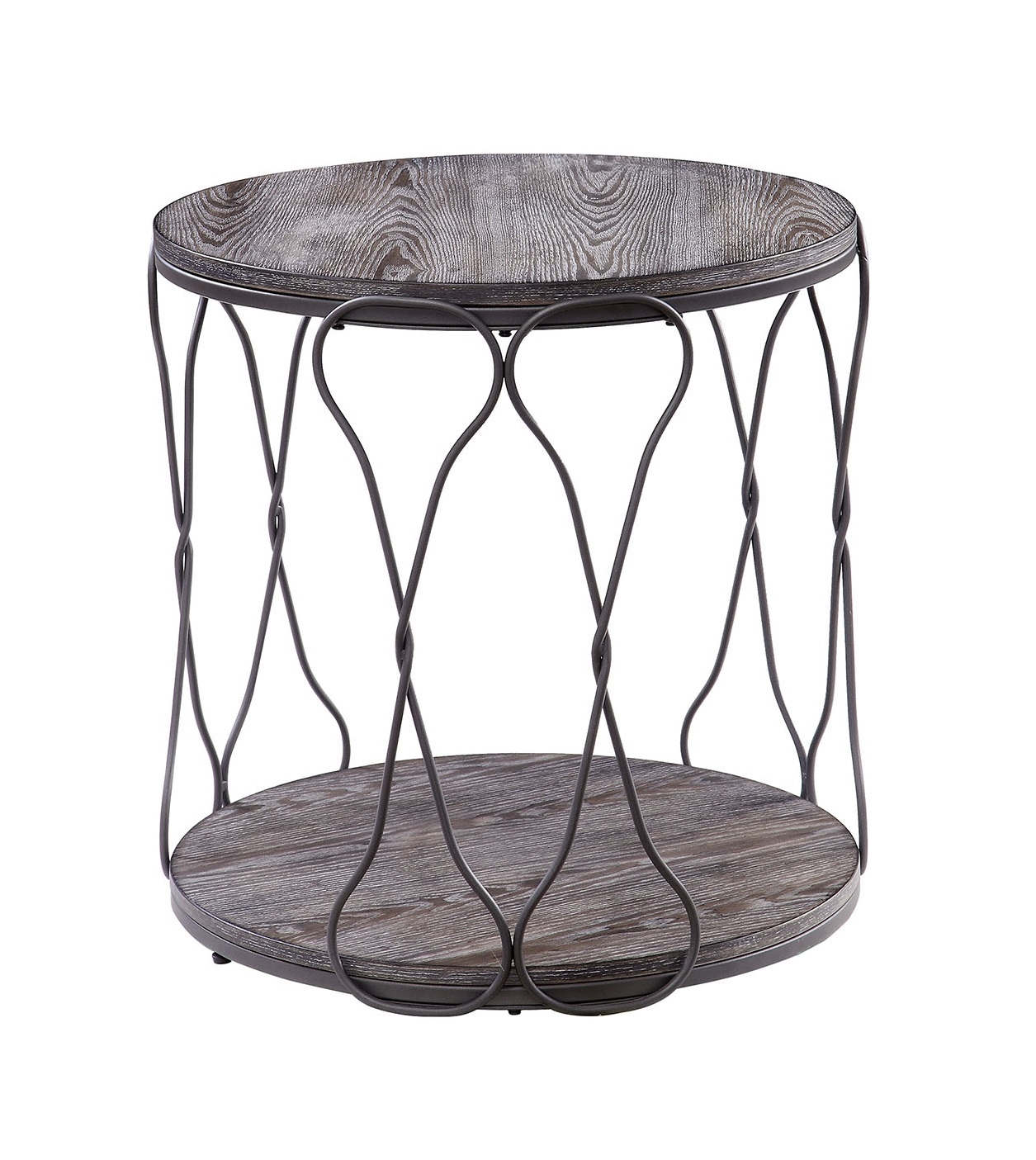 Hawdon Wood/Metal Storage Coffee Table Set
