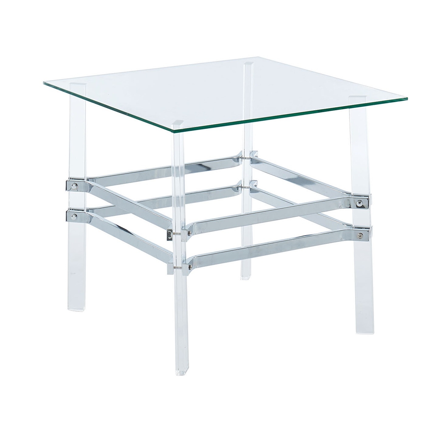 Trofa Glass/Metal/Acryl Coffee Table Set