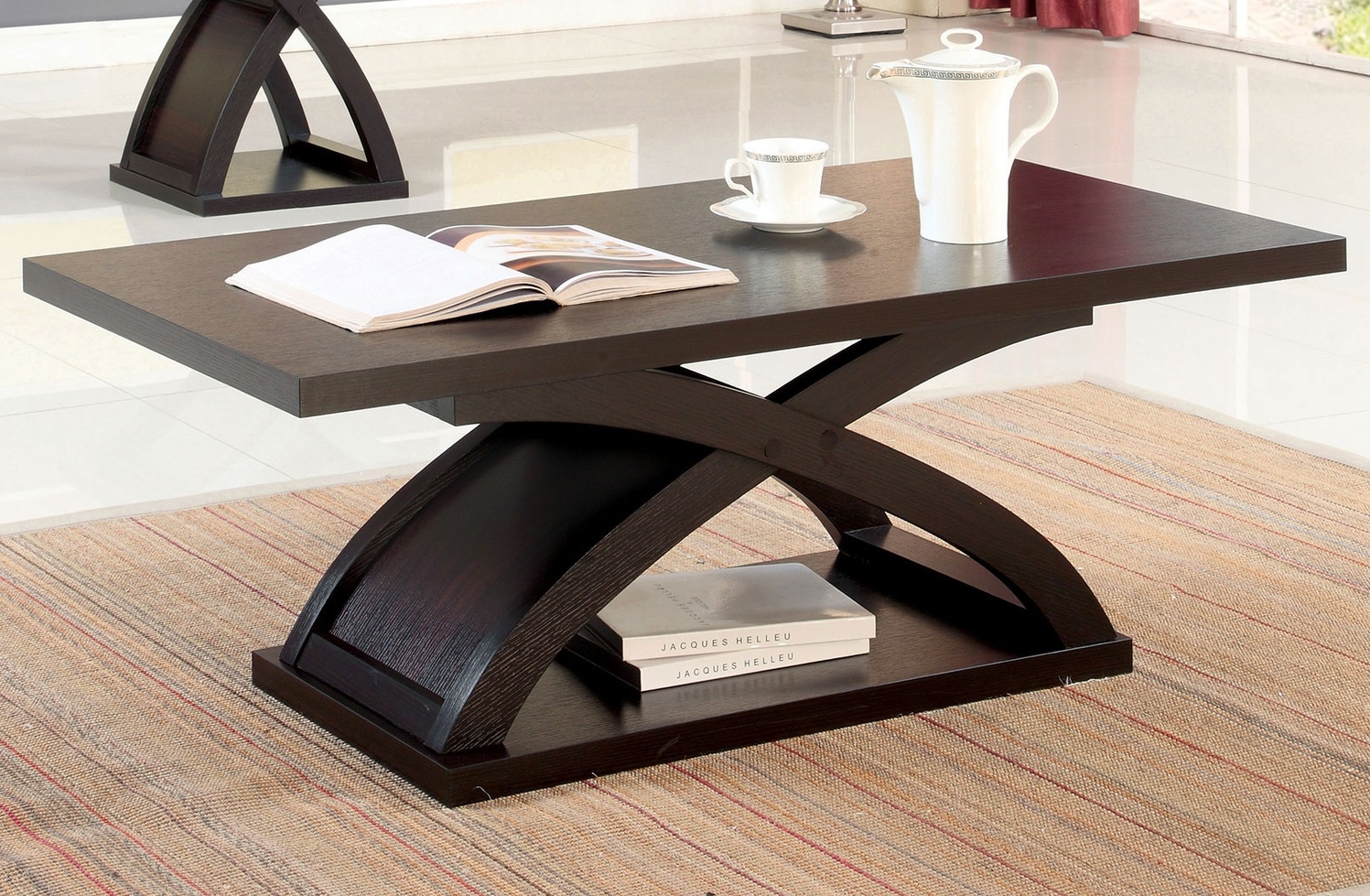 Arkley Wood Storage Coffee Table Set