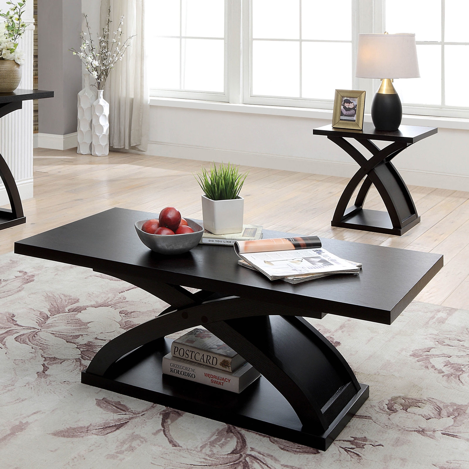 Arkley Wood Storage Coffee Table Set