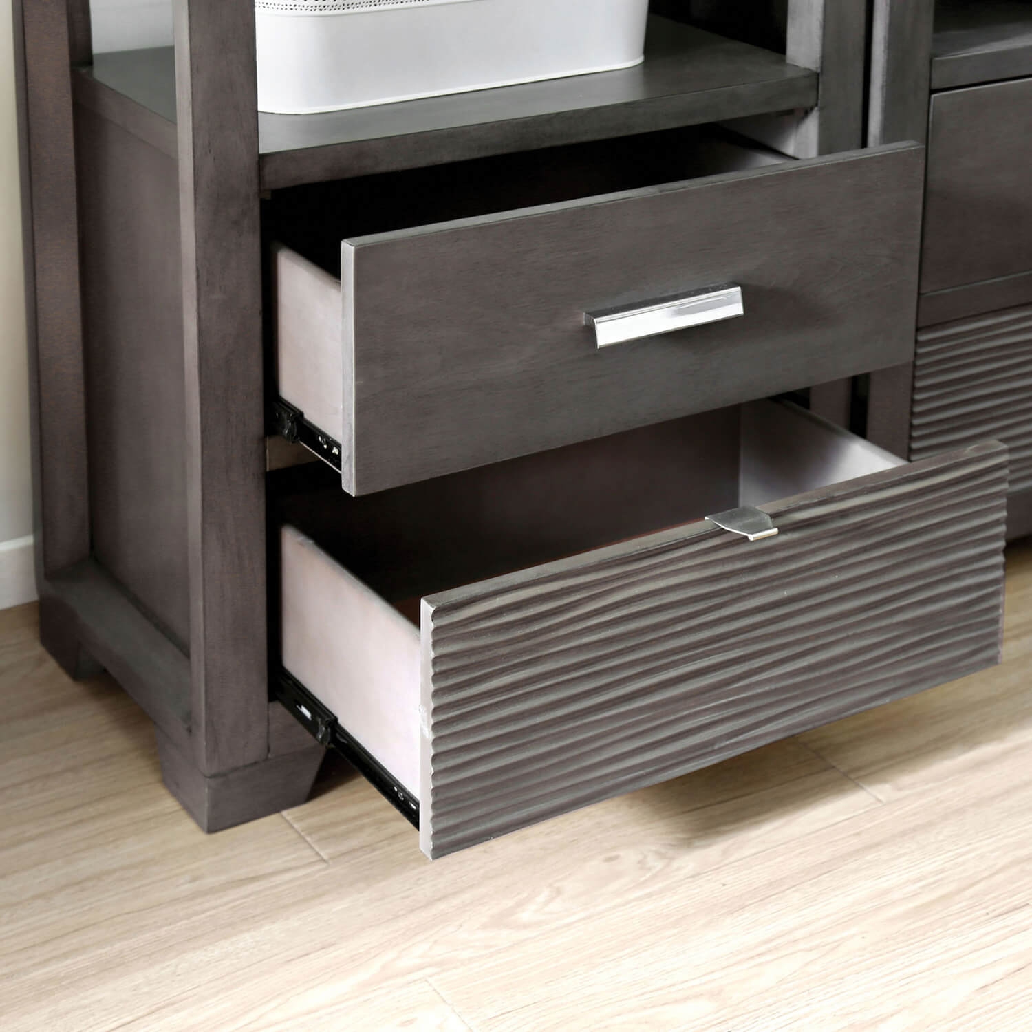 Tienen Wood/Glass Pier Cabinet