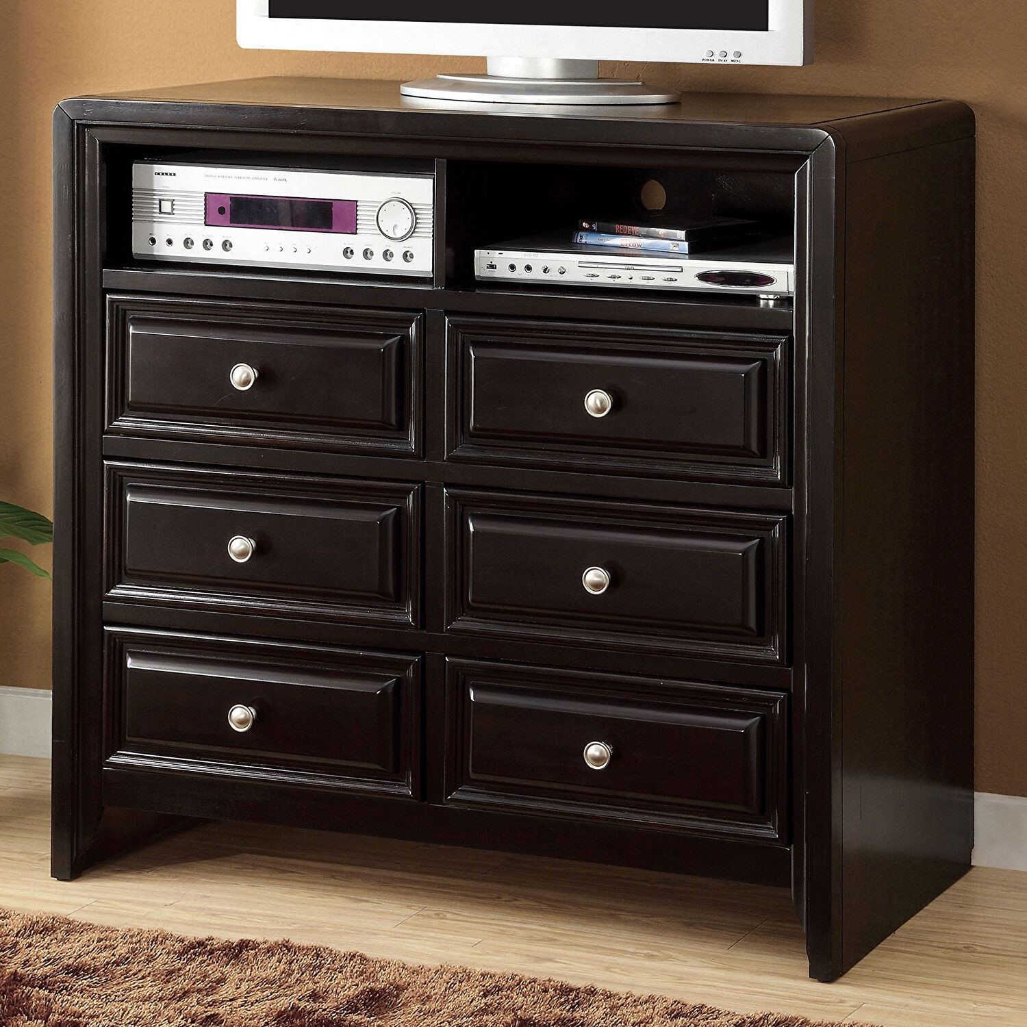 Winsor Leatherette/Wood Panel Bedroom Set