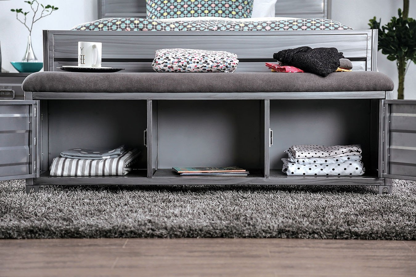 Mccredmond Metal Panel Bedroom Set