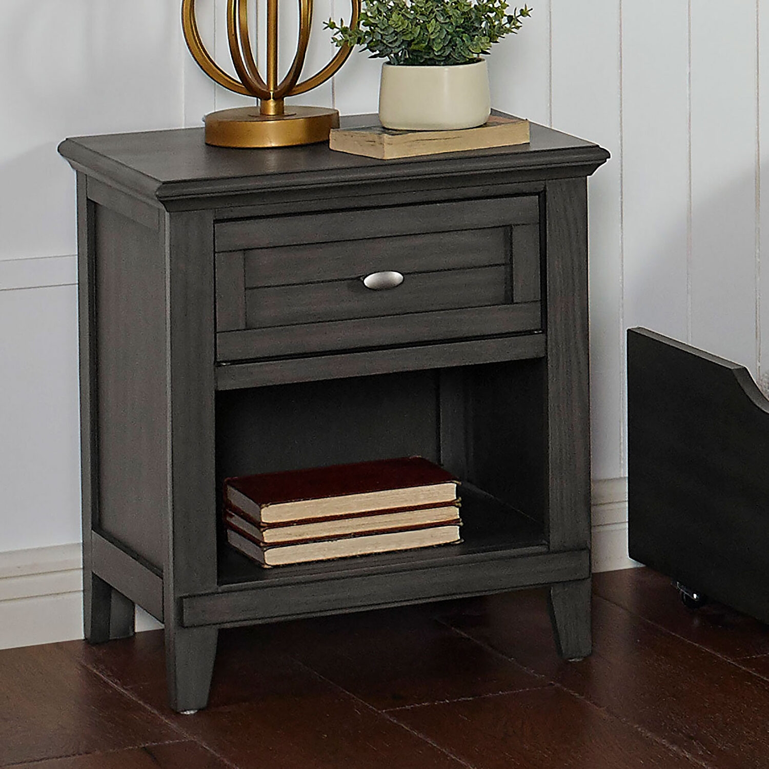 Brogan Wood Nightstand w/Drawer