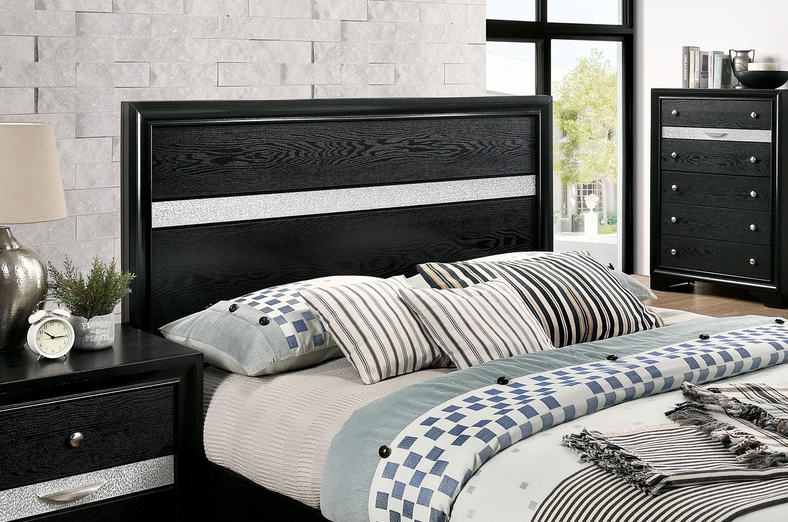 Chrissy Wood Storage Panel Bed, Queen Size