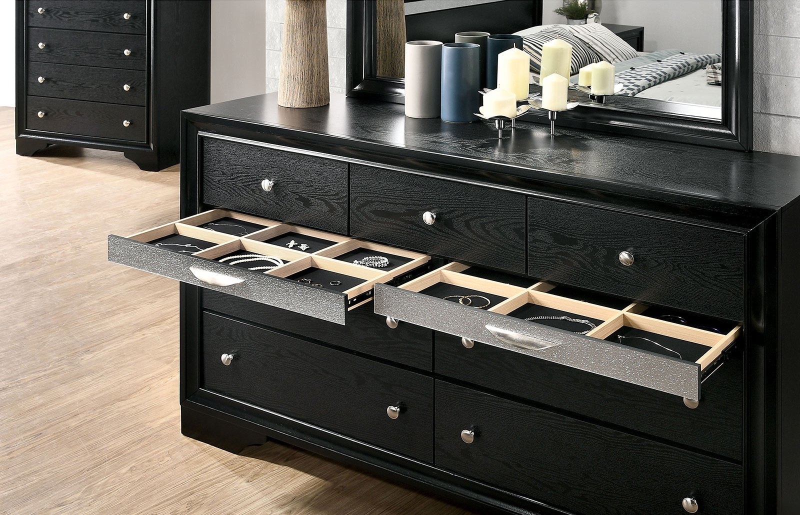 Chrissy Wood Storage Panel Bedroom Set