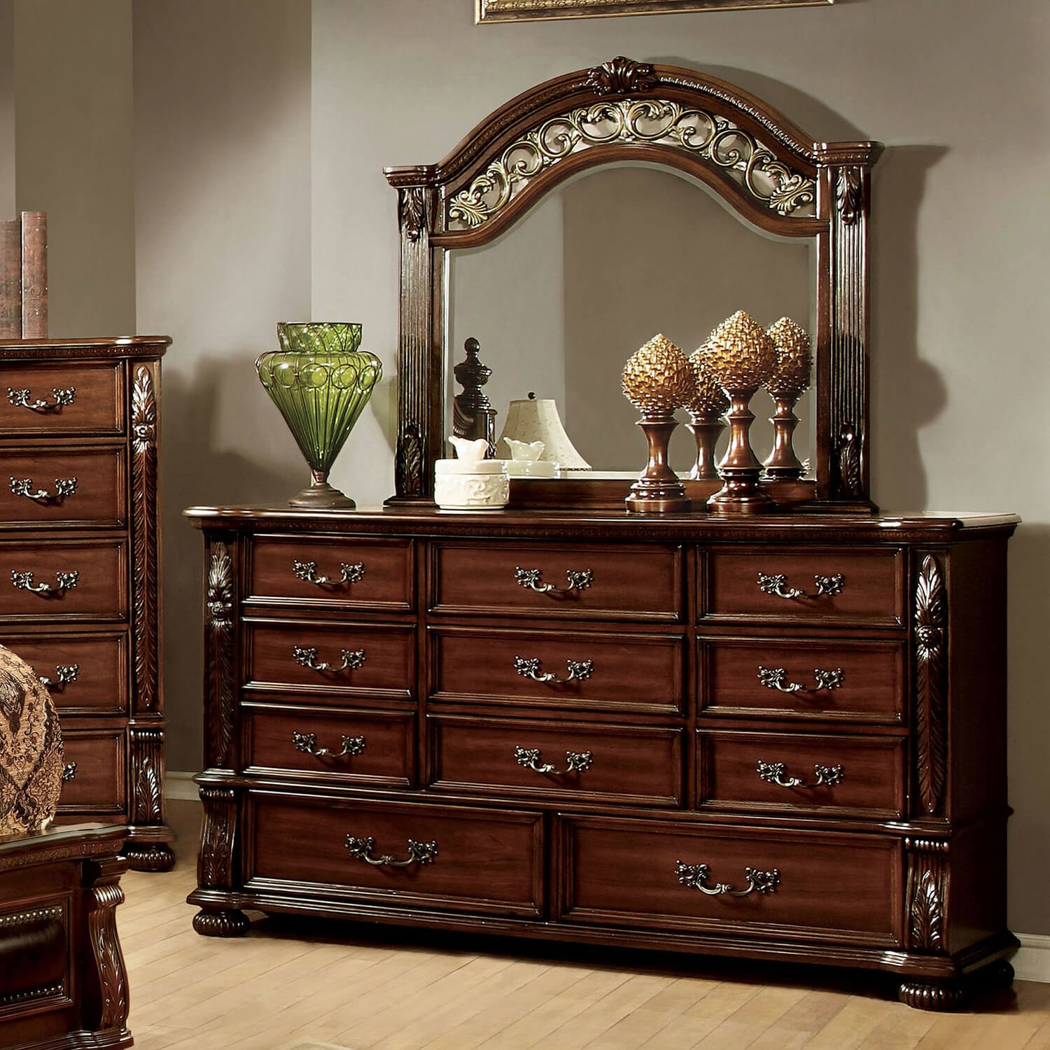 Flandreau Leatherette/Wood Panel Bedroom Set
