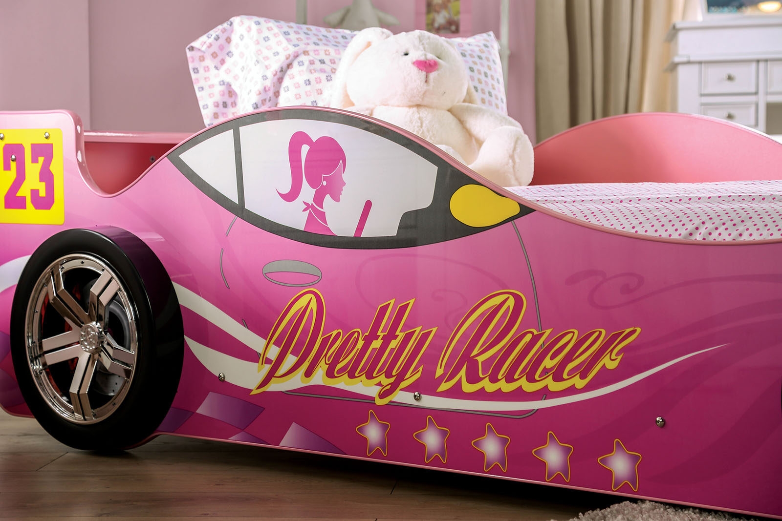 Velostra MDF/Particle Board Youth Car Bed, Twin Size