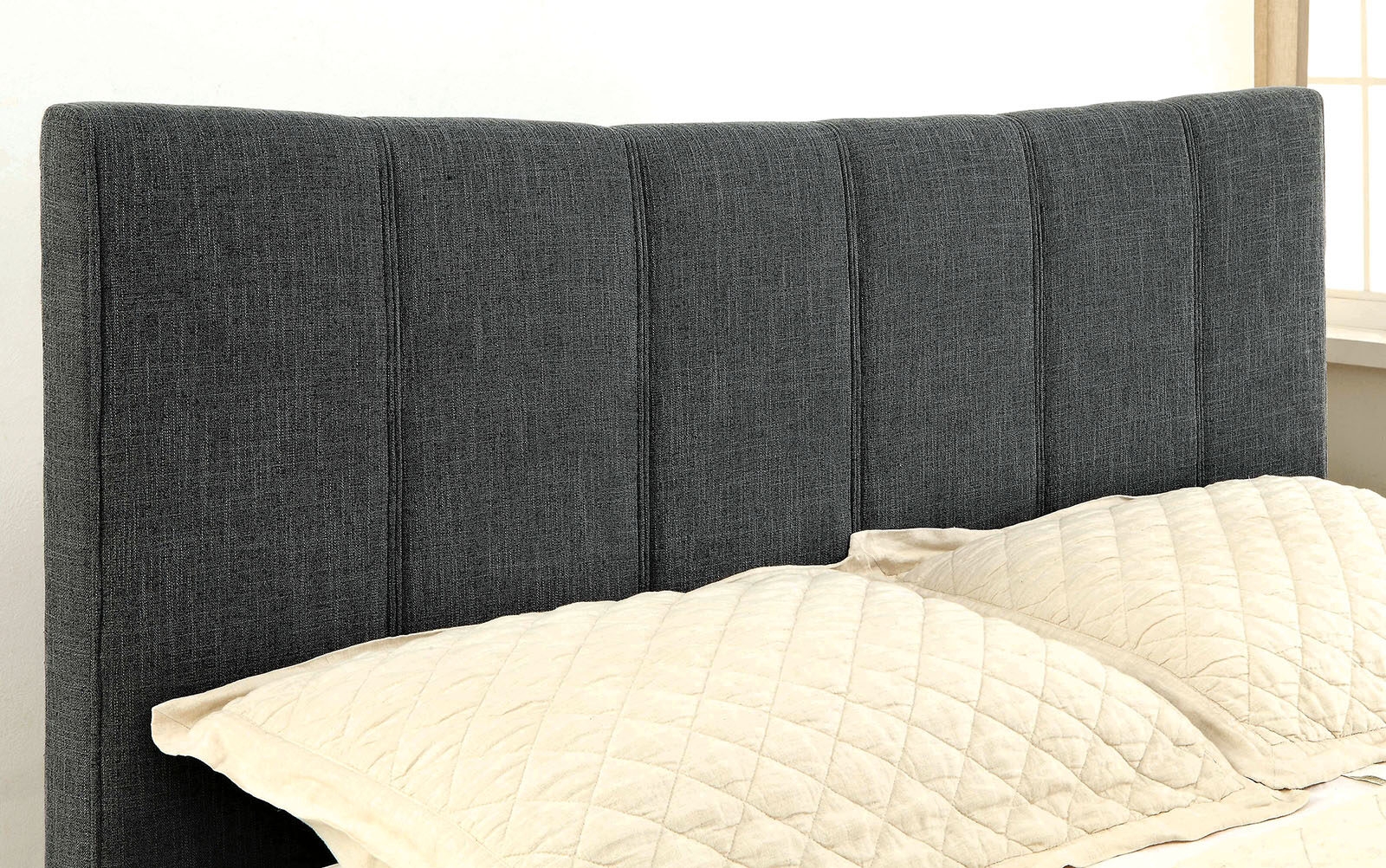 Ennis Fabric/Wood Platfrom Bed