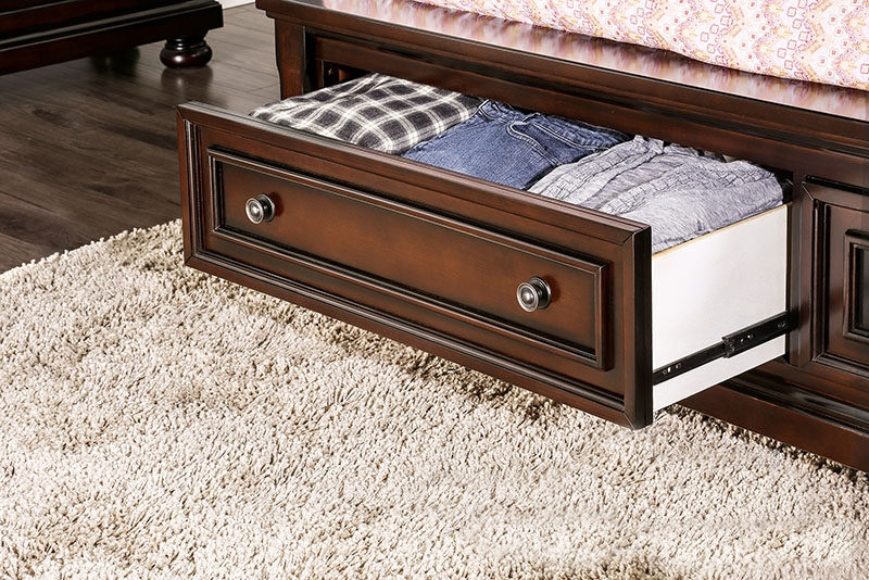 Northville Wood Storage Panel Bed, Queen Size