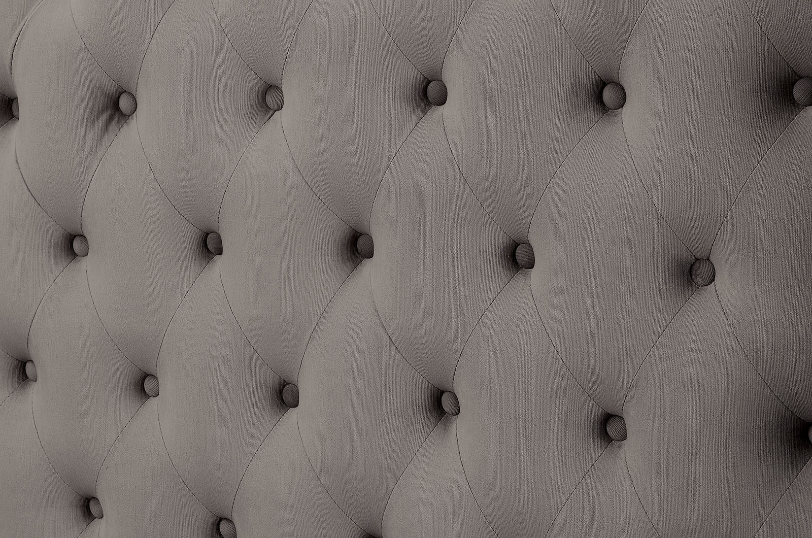 Cayla Fabric/Wood Tufted Platform Bed
