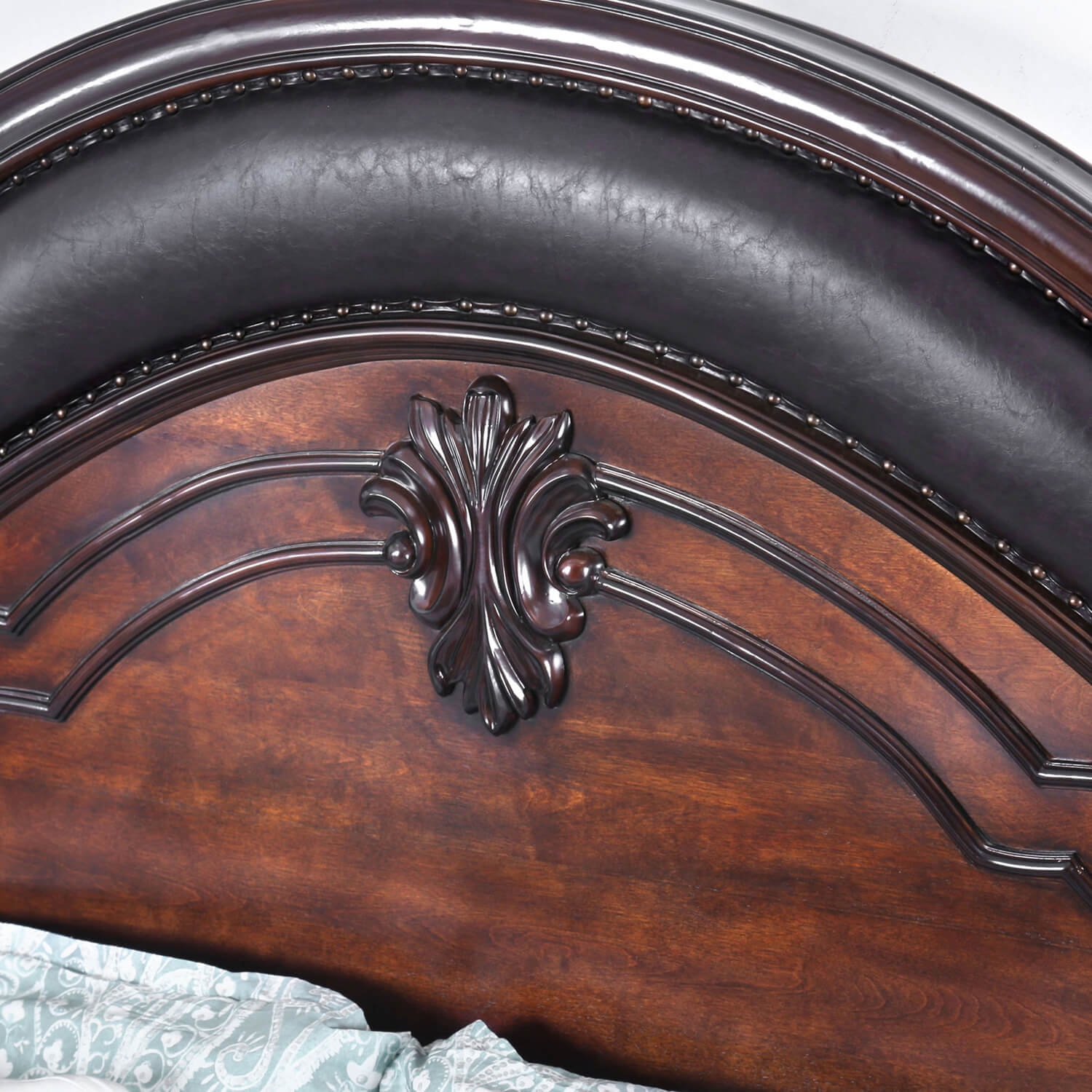 Arcturus Leatherette/Wood Panel Bed, Eastern King Size
