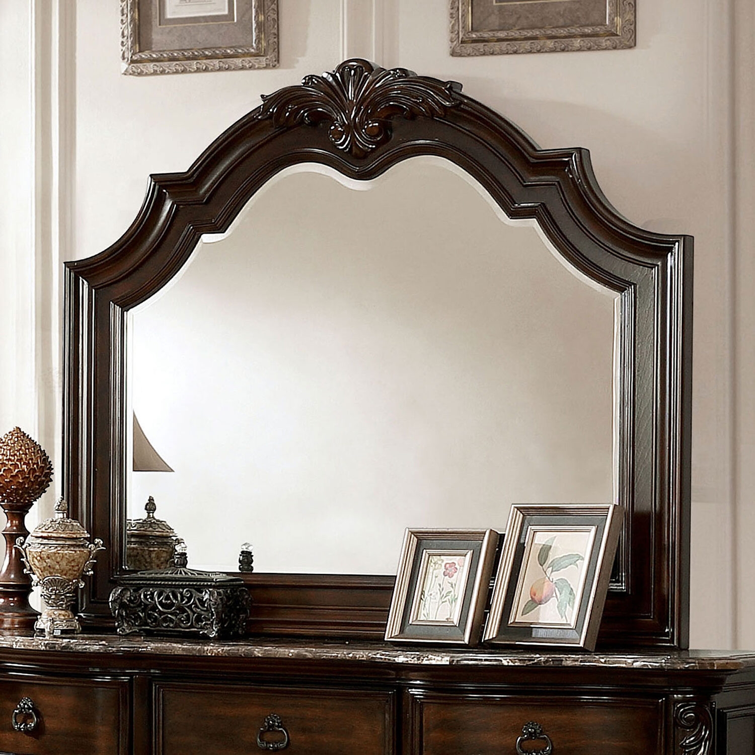 Niketas Leatherette/Wood Platform Bedroom Set