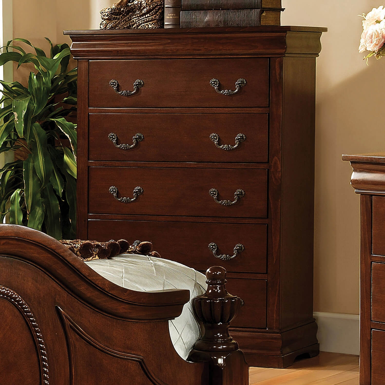 Velda Wood Panel/Low Poster Bedroom Set