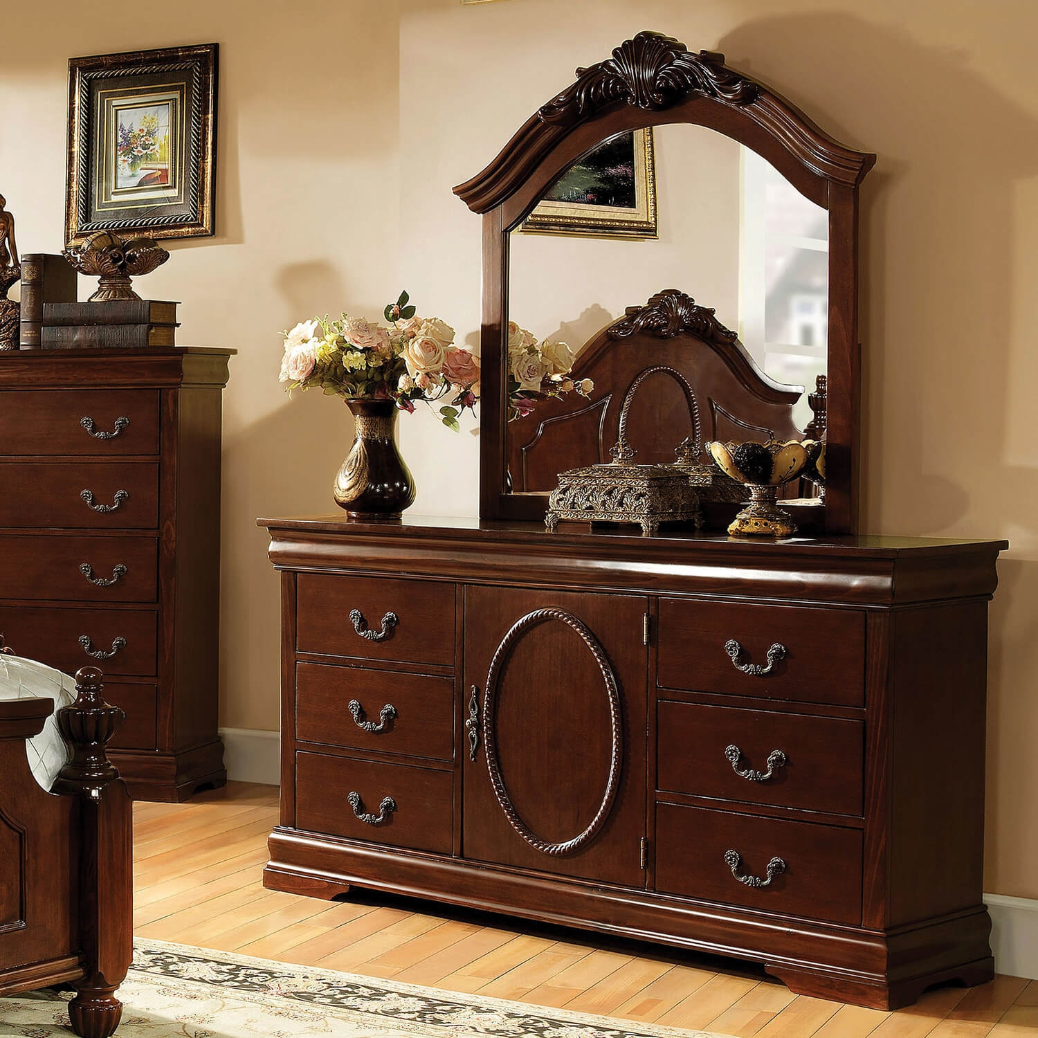Velda Wood Panel/Low Poster Bedroom Set