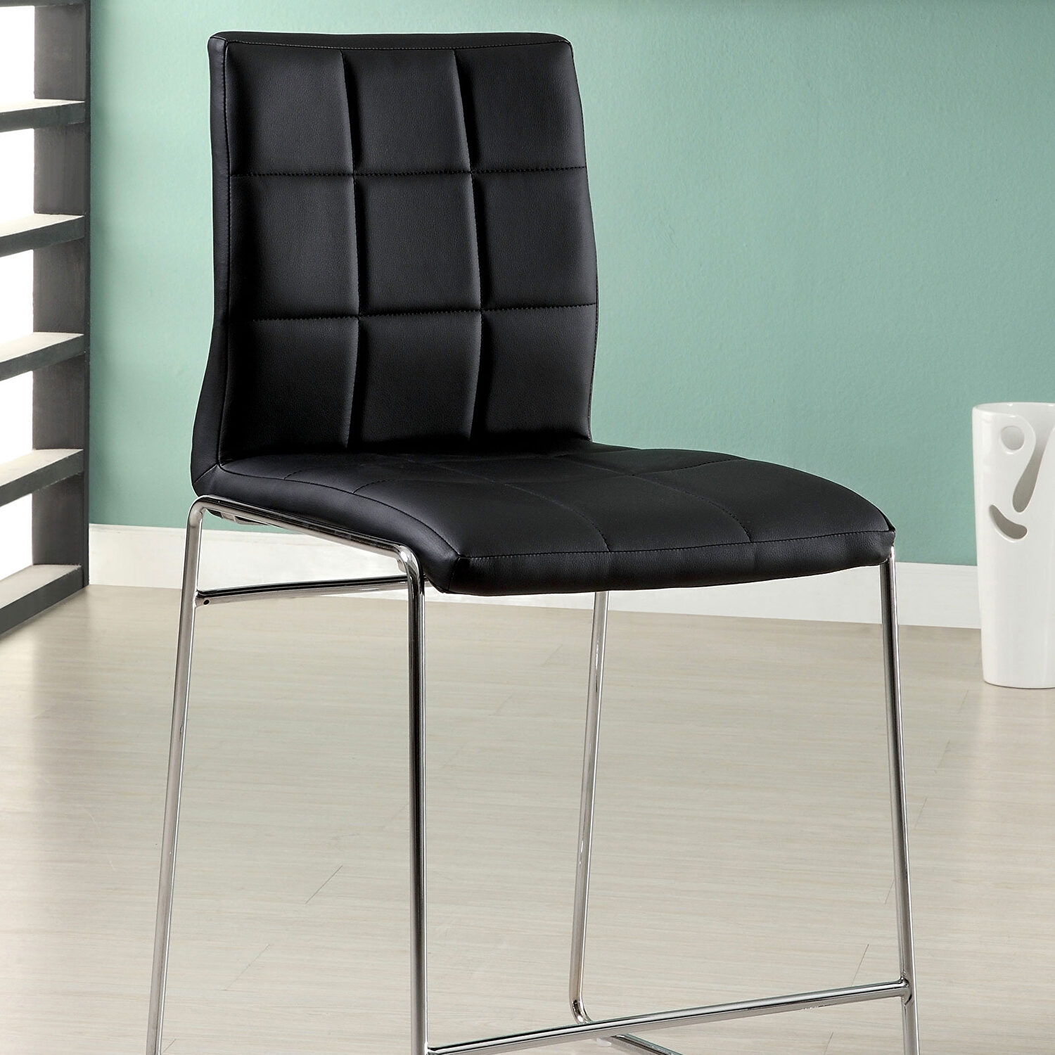Kona Leatherette/Metal Counter Height Dining Chair, Set of 2