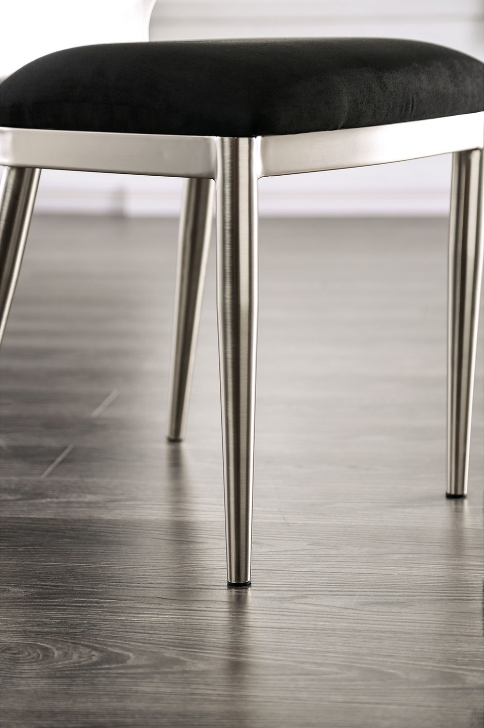 Abner Microfiber/Steel Dining Side Chair, Set of 2