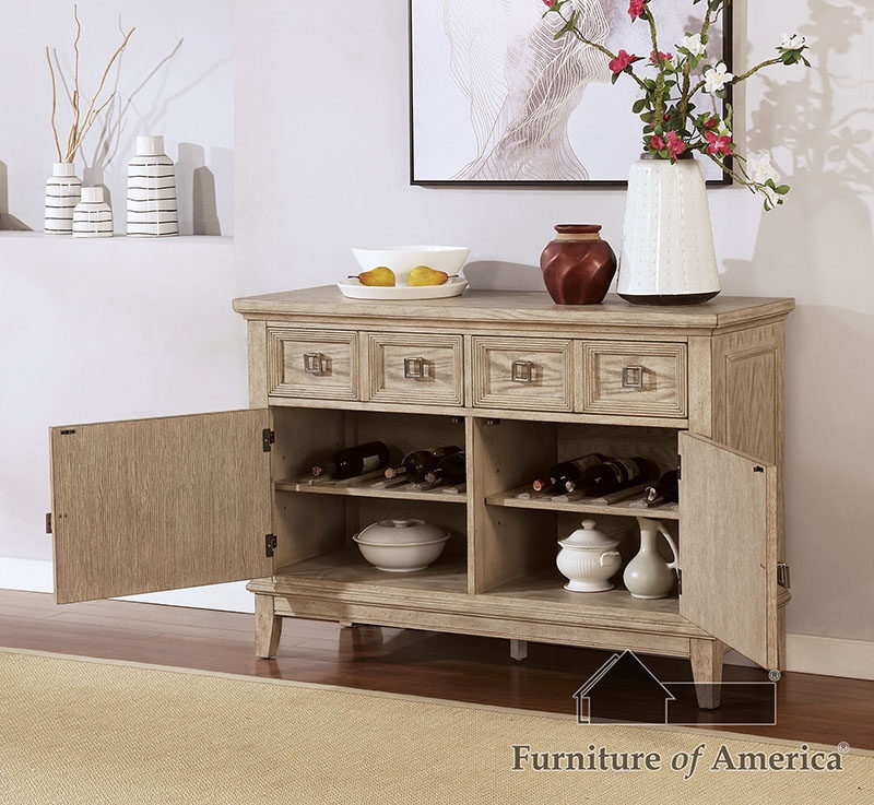 Cerise Wood Server w/2 Doors & 2 Drawers