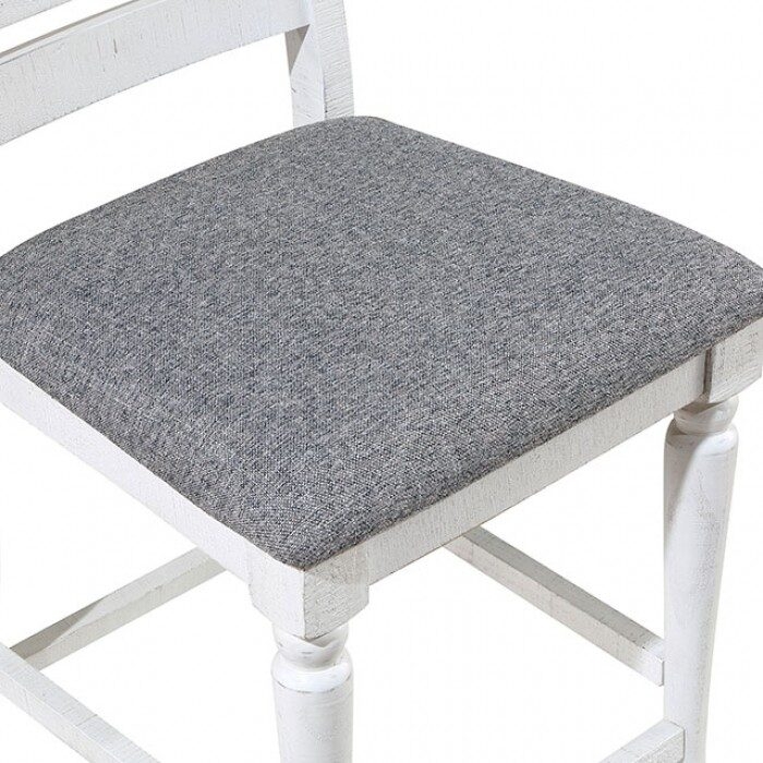 Calabria Fabric/Wood Counter Height Dining Chair, Set of 2
