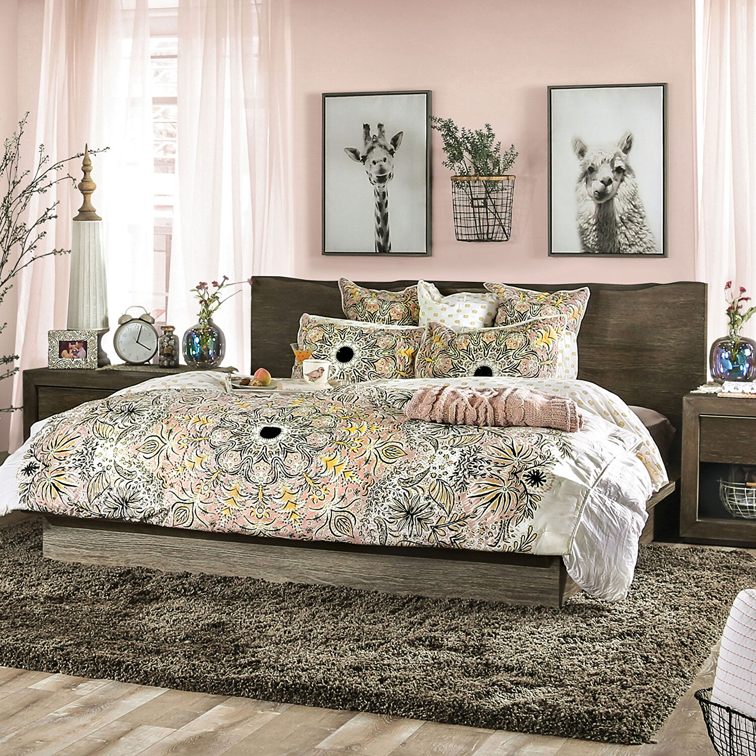 Bridgewater Wood Platform Bed, California King Size