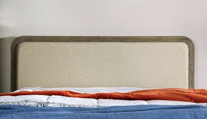 Watertown Fabric/Wood Low Profile Platform Bed, Eastern King Size