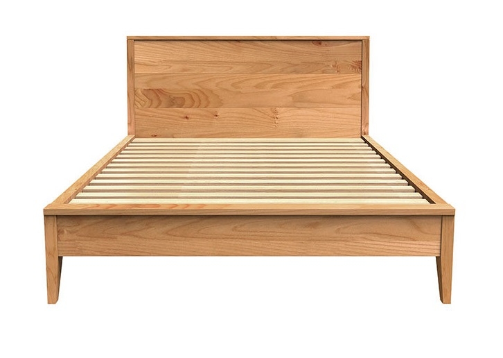 Willamette Wood Platform Bed, Queen Size