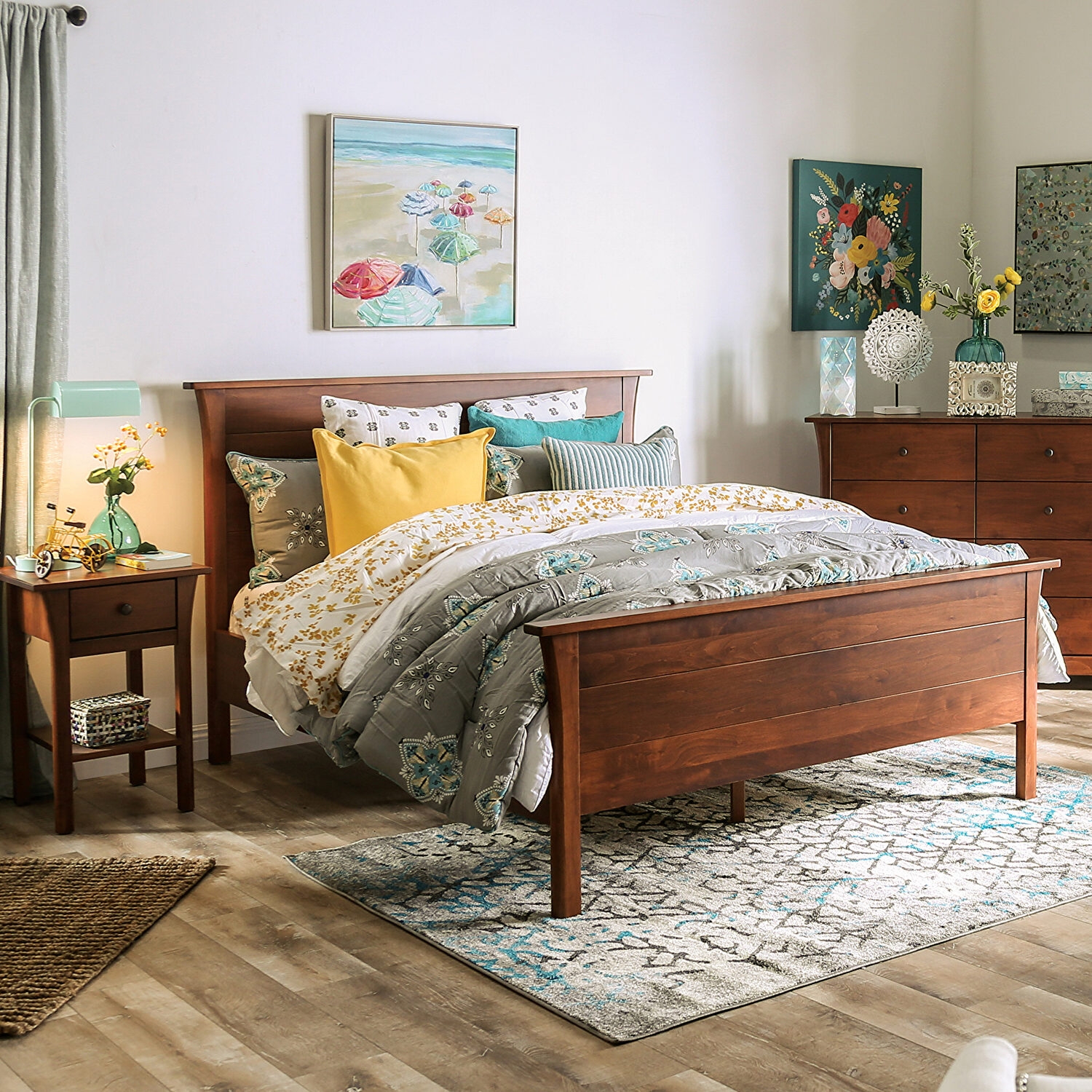 Keizer Wood Panel Bed