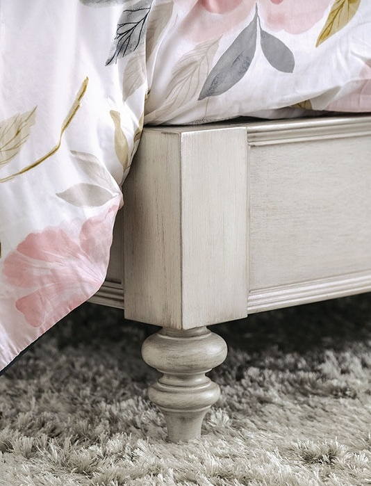 Jakarta Fabric/Wood Platform Bed, California King Size