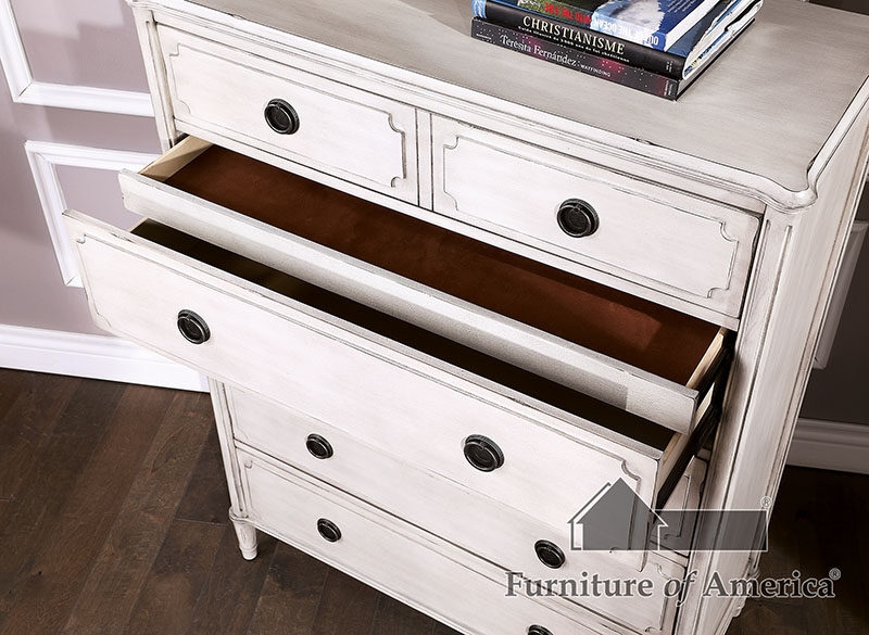Esther Wood Chest w/5 Drawers