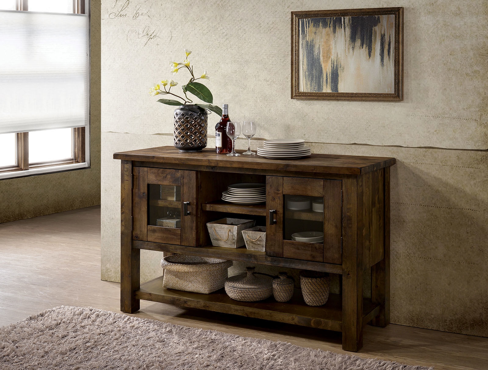 Kristen Wood Square Counter Height Dining Set