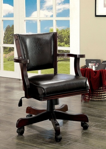 Rowan Leatherette/Wood Game Table Set