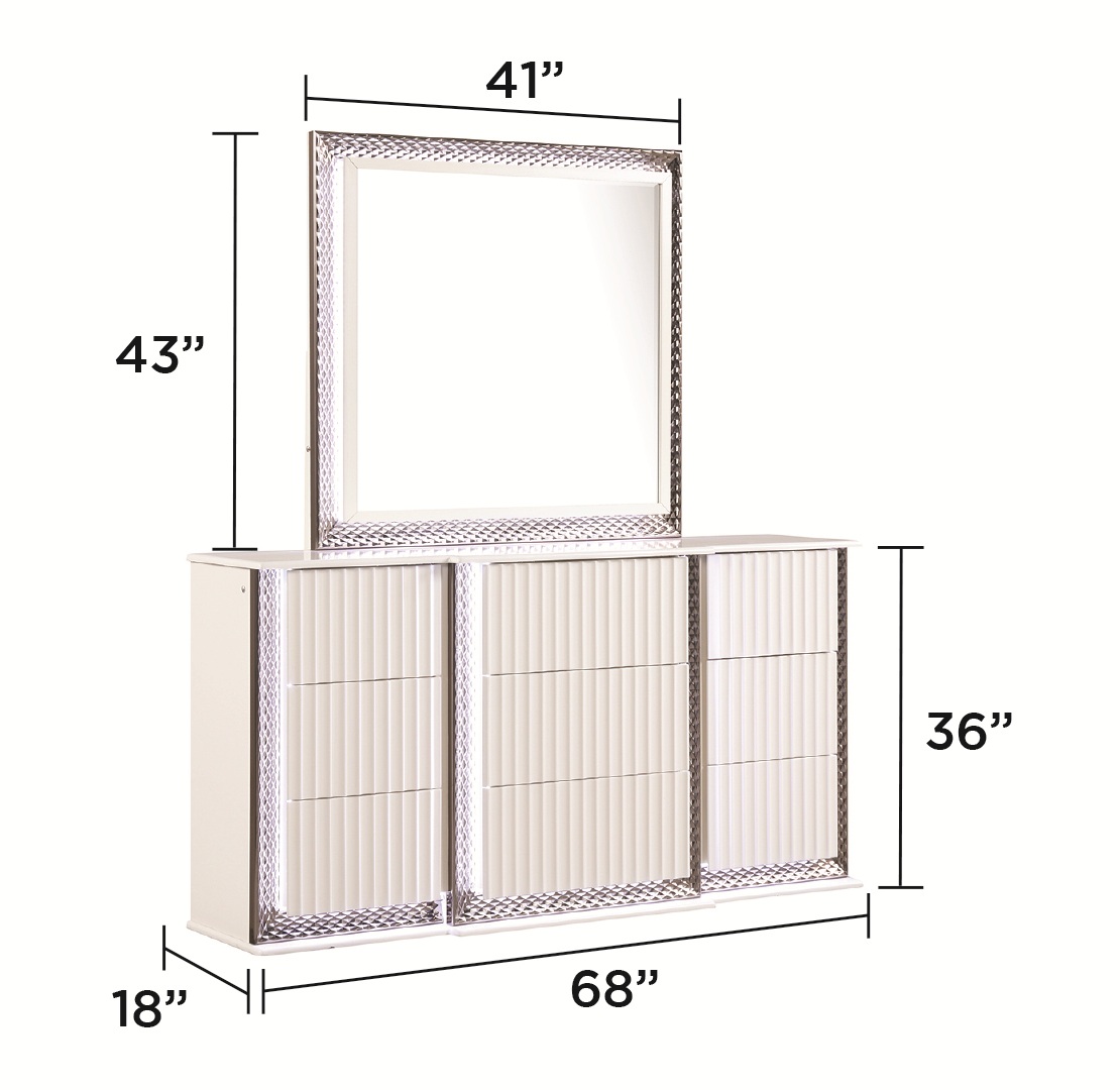 Furniture of America Durem Modern Classic 2-Piece