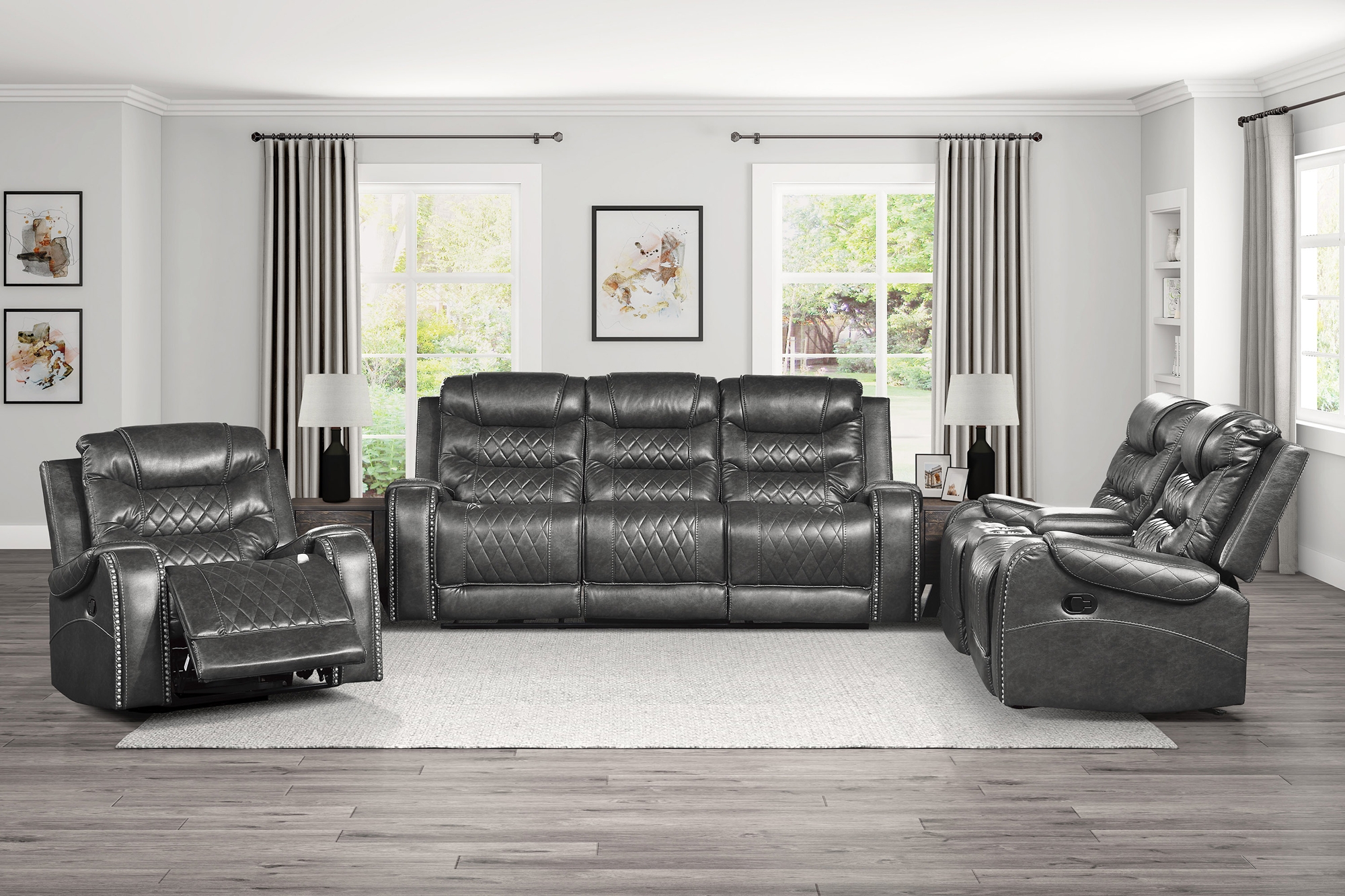 Putnam Manual Reclining Living Room Set