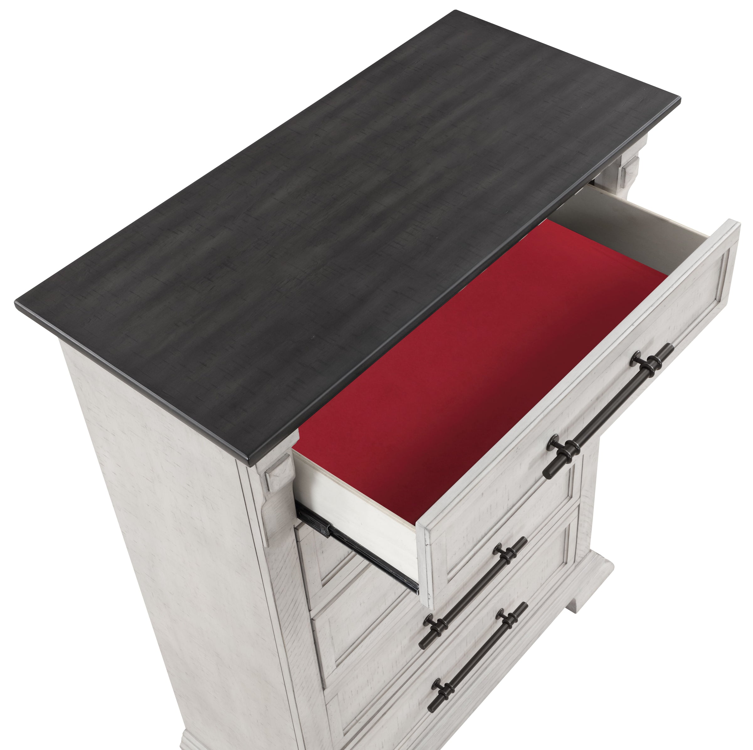 Faith 5-Drawer Wood Veneer Chest