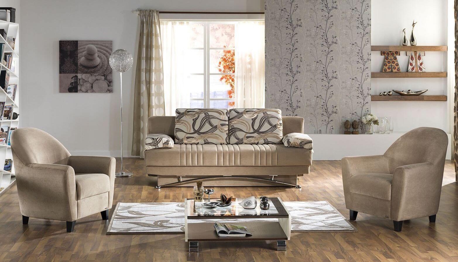 Fantasy Fabric Storage Sleeper Sofabed