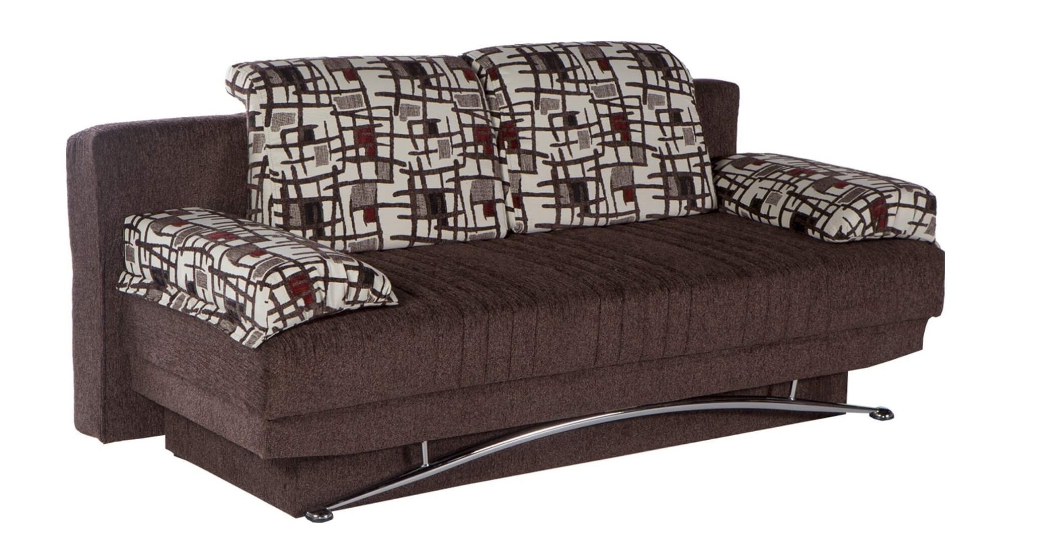 Fantasy Chenille Fabric Storage Sleeper Sofabed