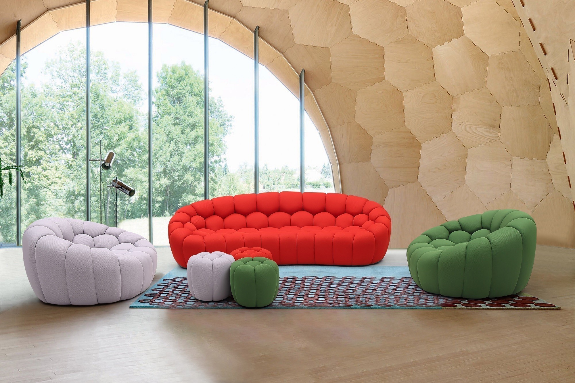 Fantasy Customizable Fabric Living Room Set