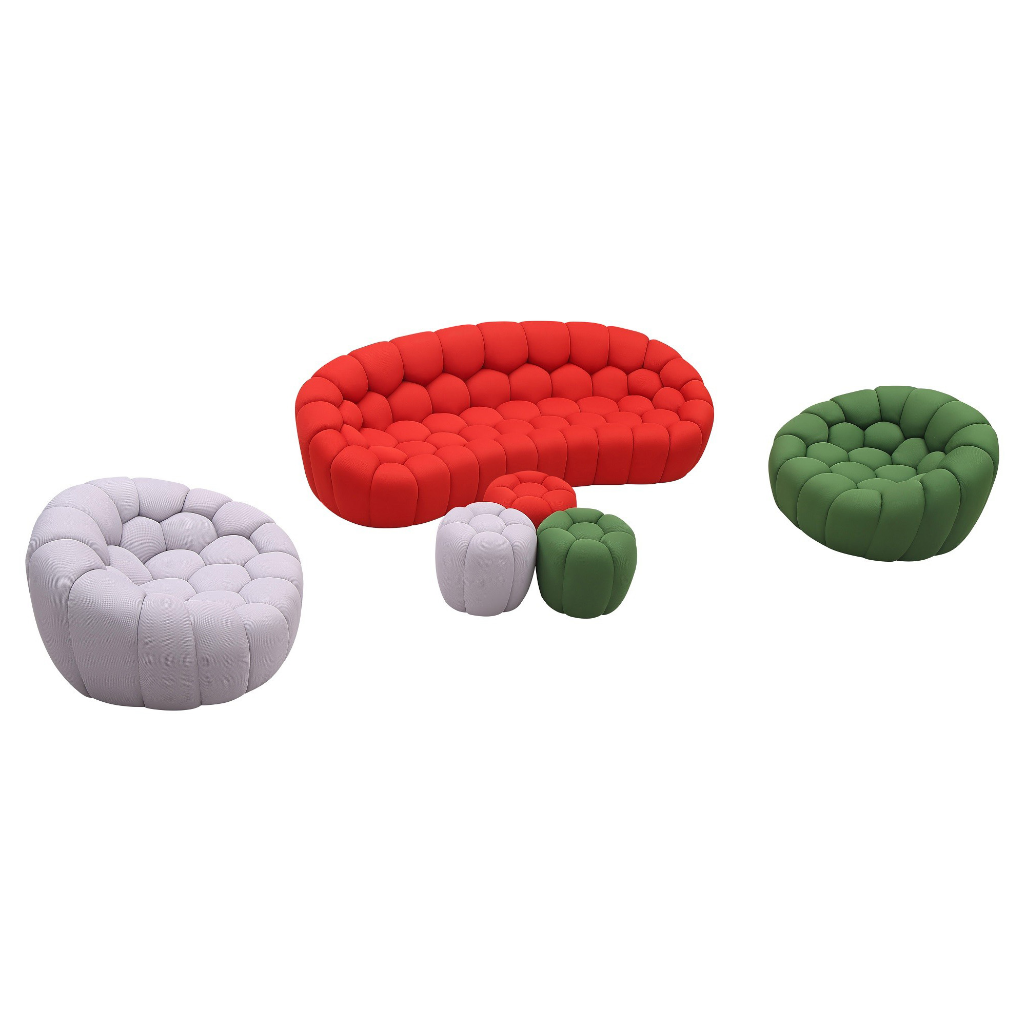 Fantasy Customizable Fabric Living Room Set