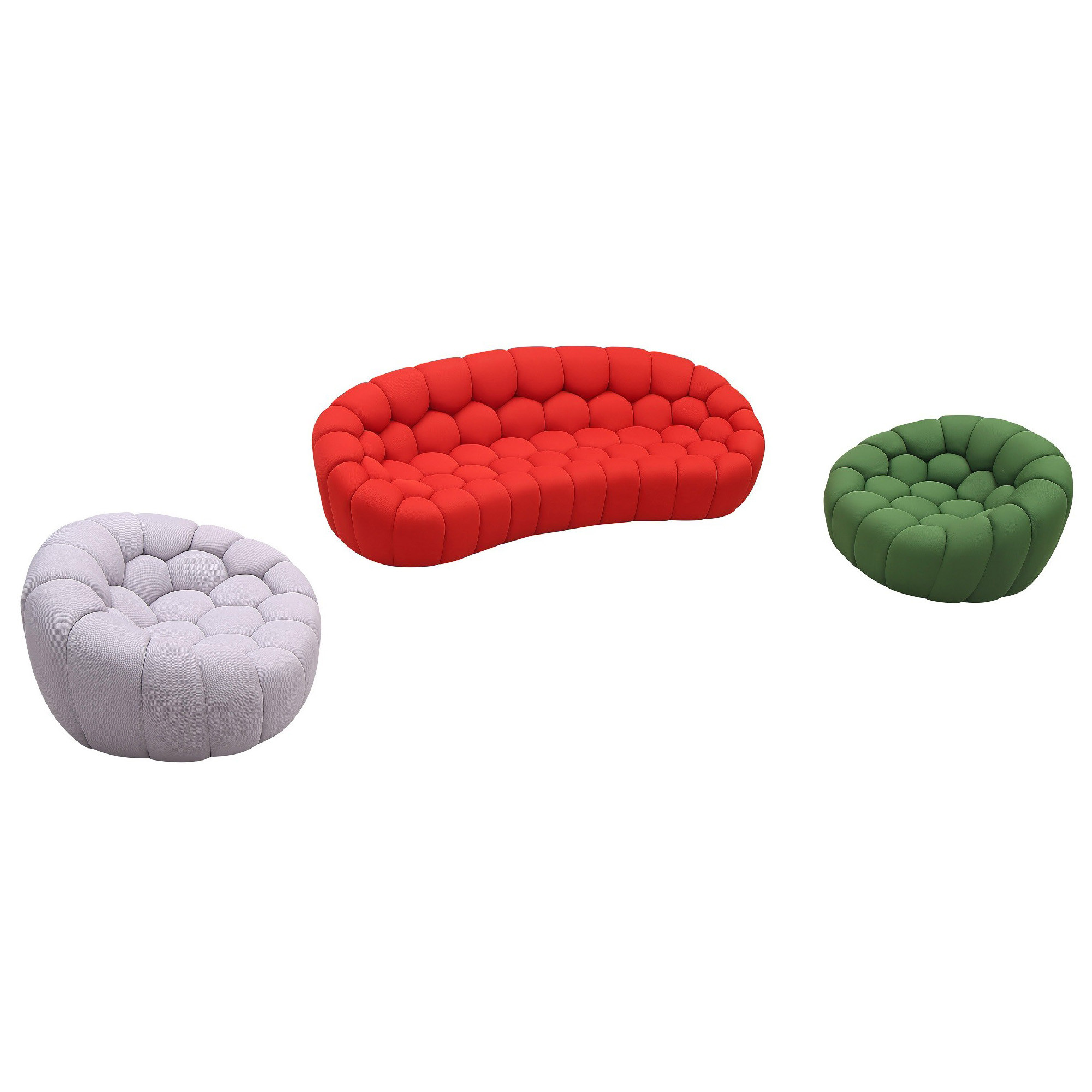 Fantasy Customizable Fabric Living Room Set