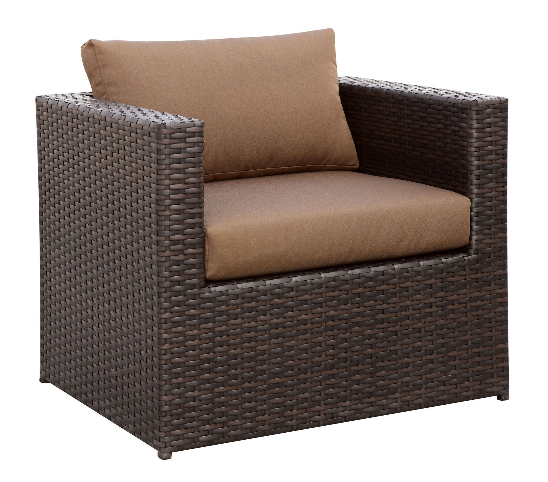 Olina 5-Piece Polyester/Faux Rattan Patio Sofa Set