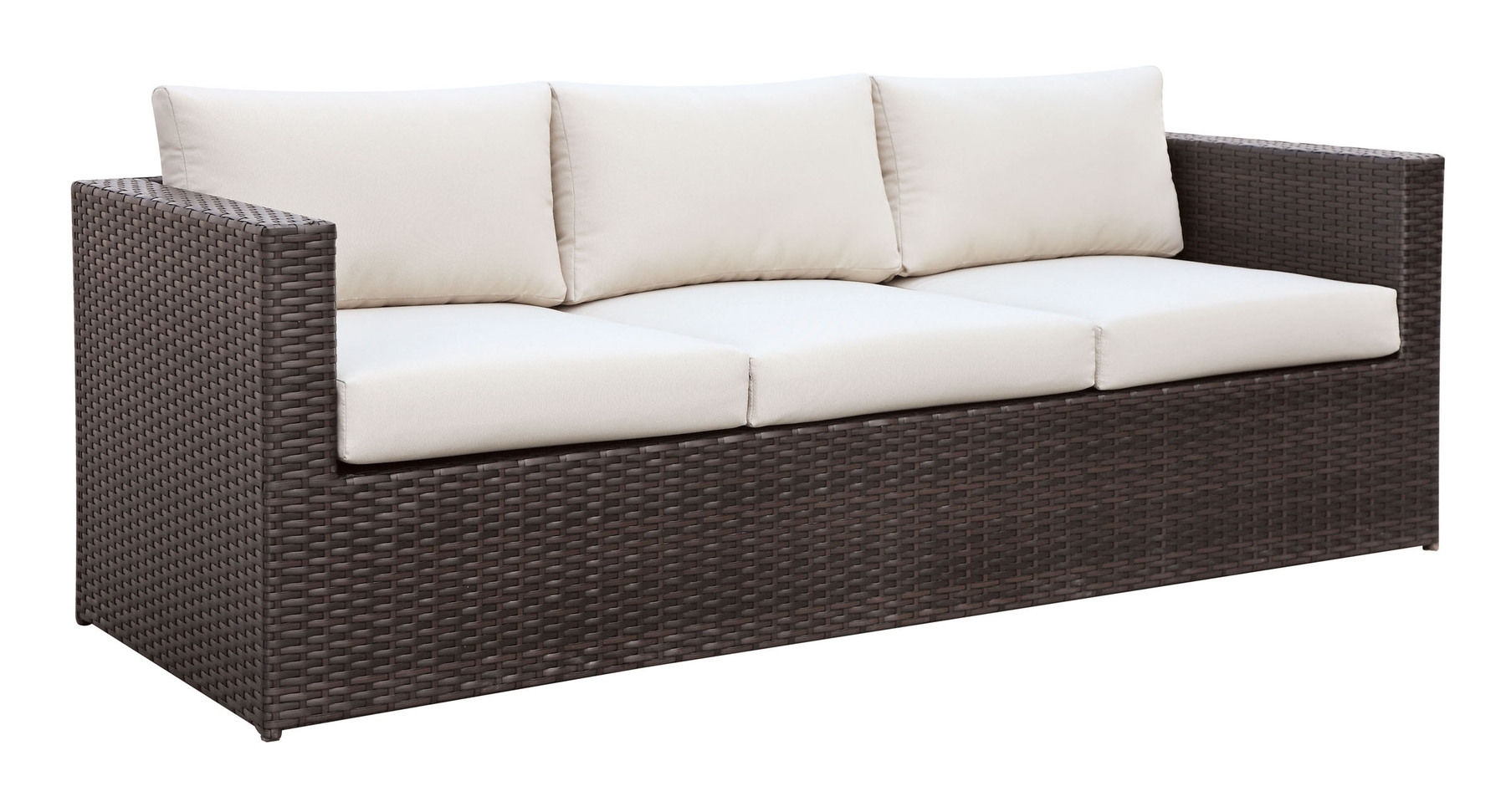Olina 5-Piece Polyester/Faux Rattan Patio Sofa Set