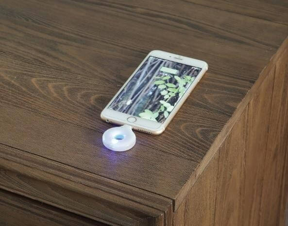 Athouman Nightstand w/Qi Wireless Charger