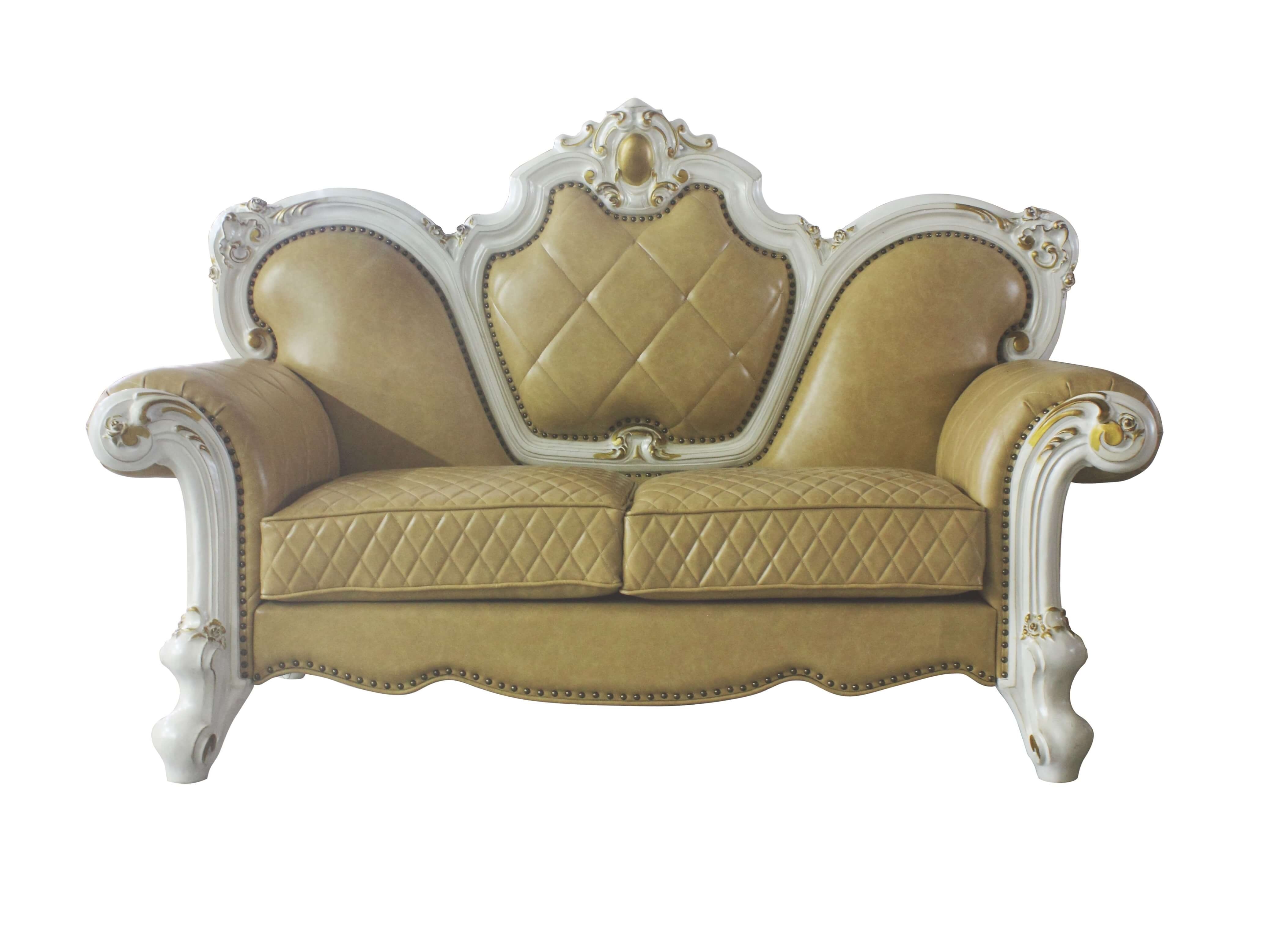 Acme Picardy Faux Leather Loveseat
