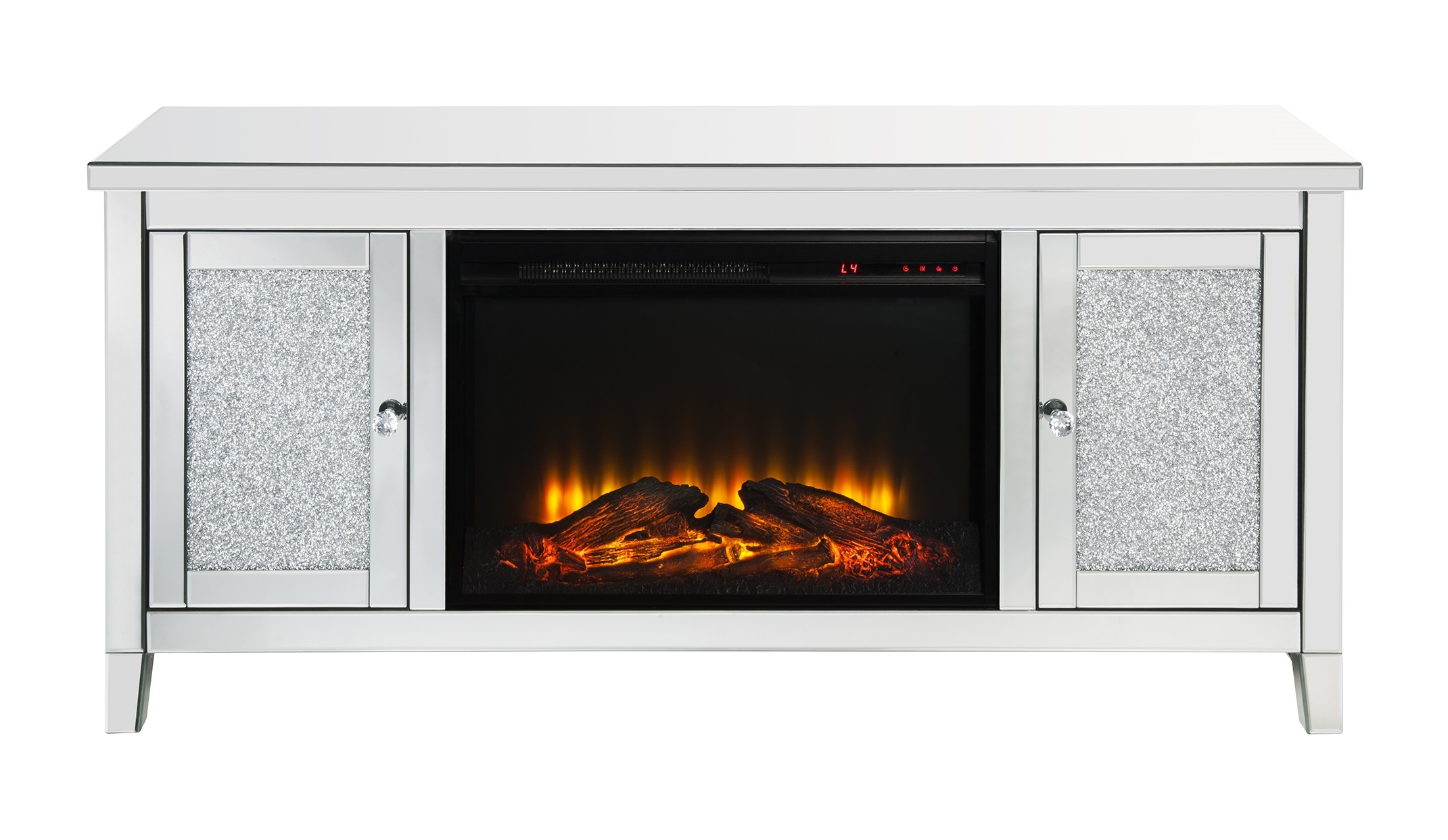 SM Mirrored TV Console w/2 Doors