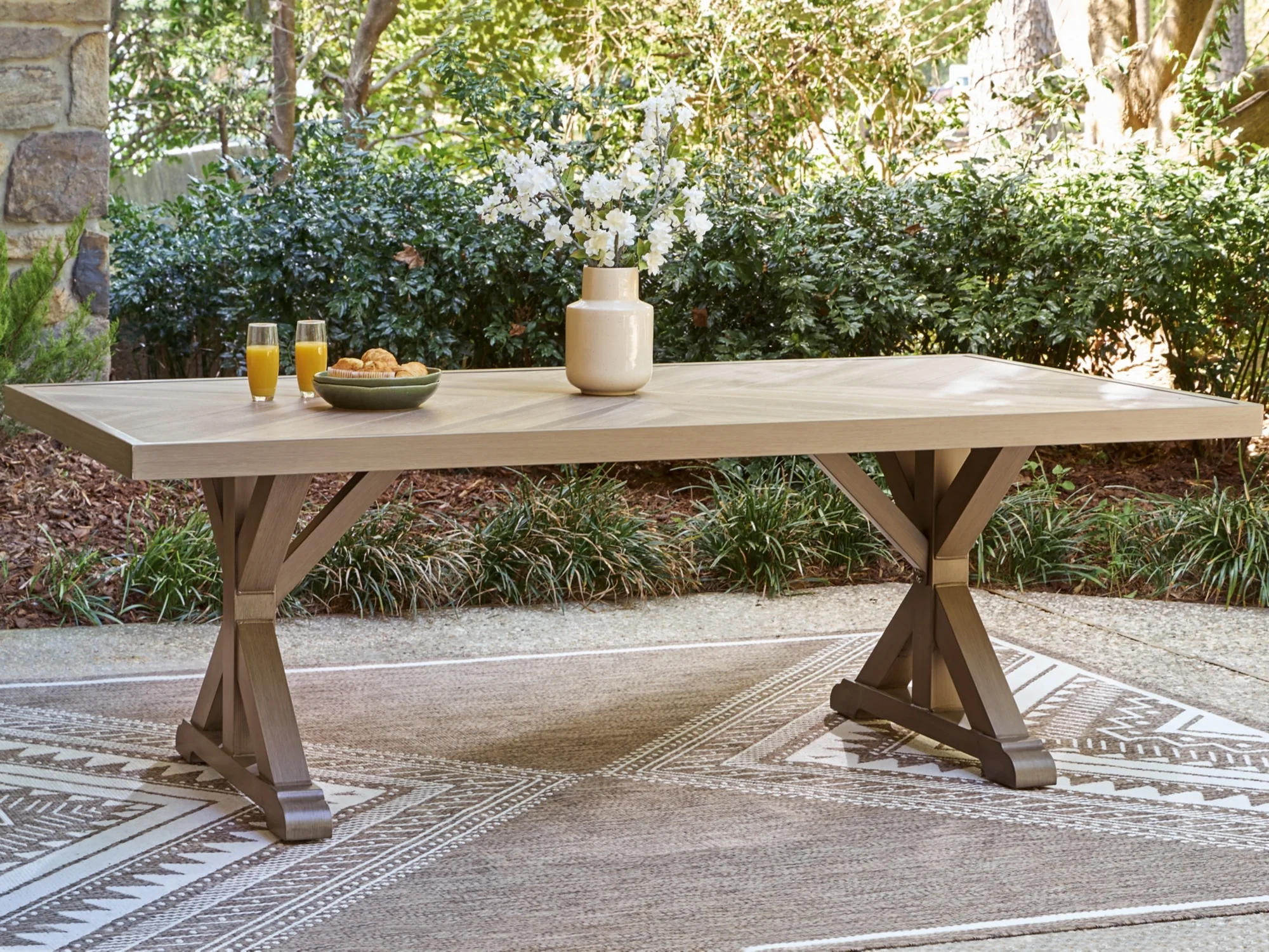 Laguna Heights Aluminum Rectangular Dining Table