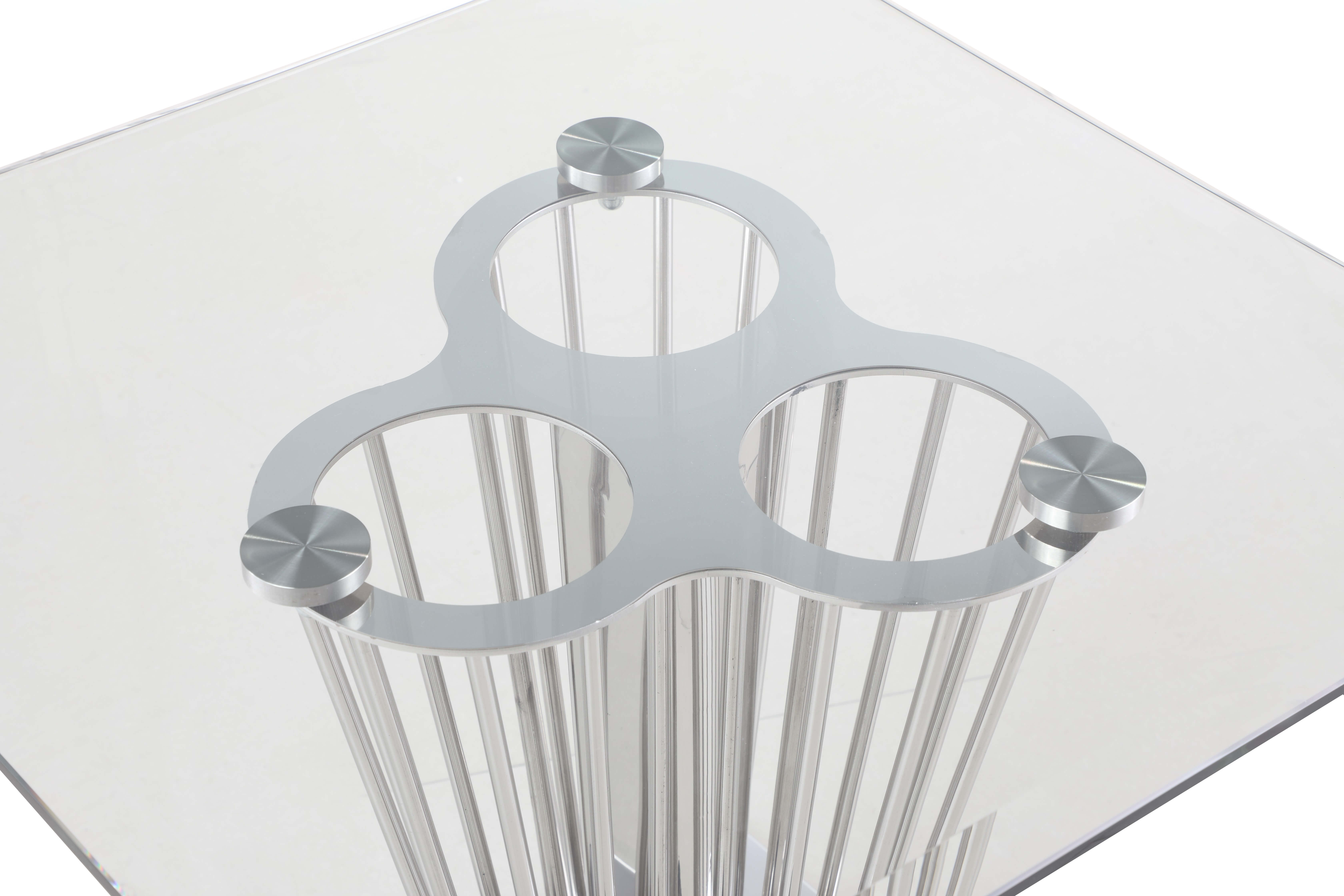 Fernanda Square Glass Lamp Table