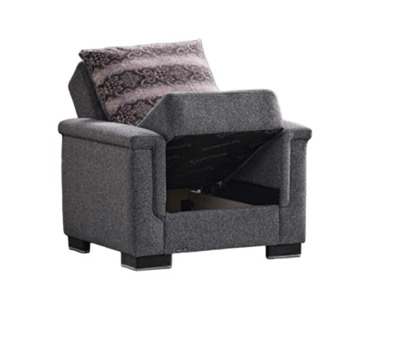 Fiji Polyester Convertible Storage Living Room Set