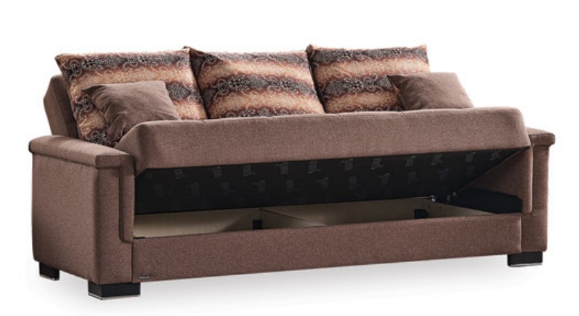 Fiji Polyester Convertible Storage Living Room Set
