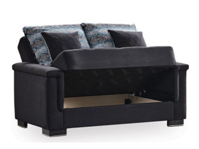 Fiji Polyester Convertible Storage Living Room Set